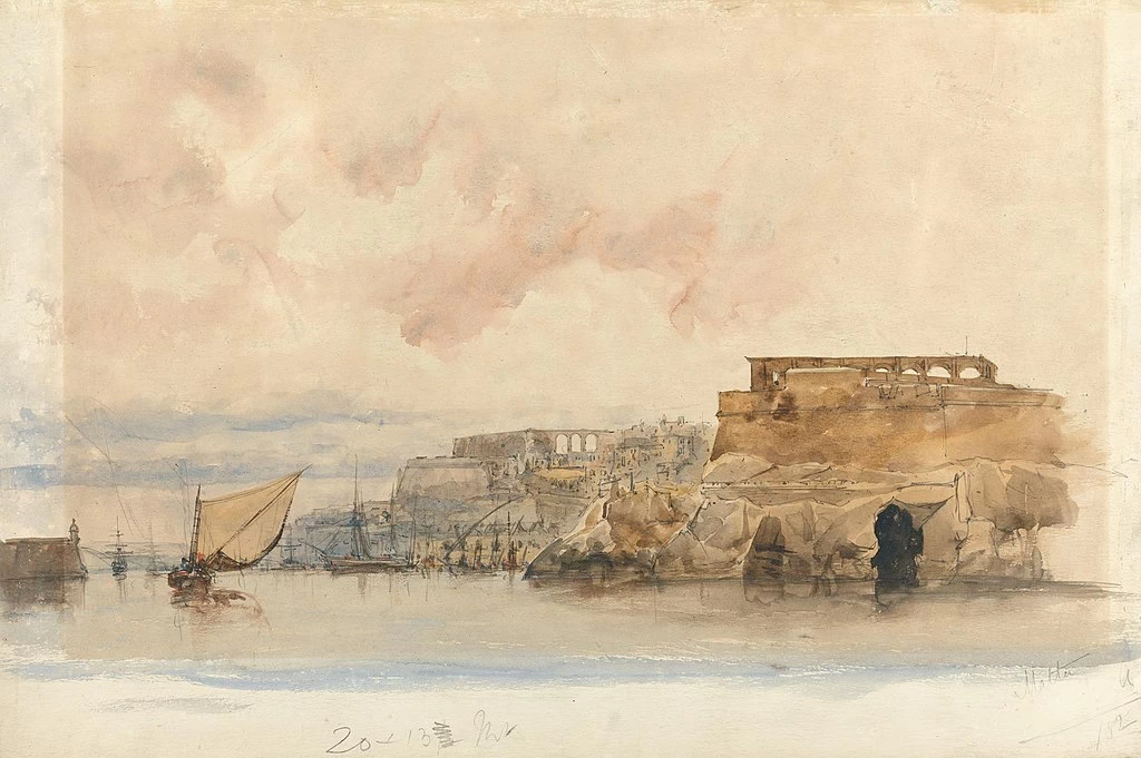 Vista di La Valletta, Malta - Yale Center for British Art, New Haven